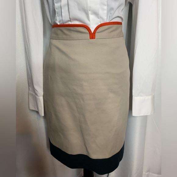 T Tahari Taupe Pencil Skirt - Picture 3 of 7